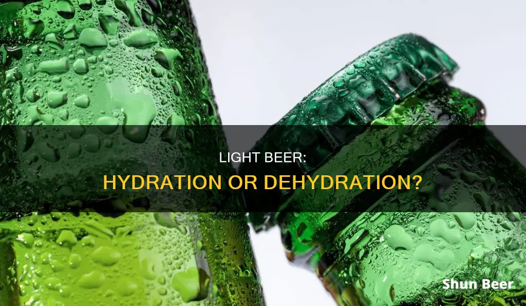 does drinking light beer hydrate you