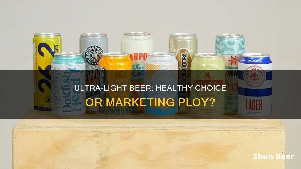 does drinking ultra light beer make a difference