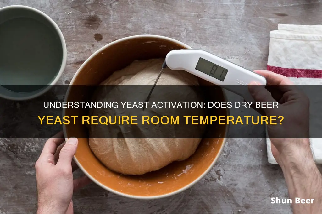 does dry beer yeast need room temp