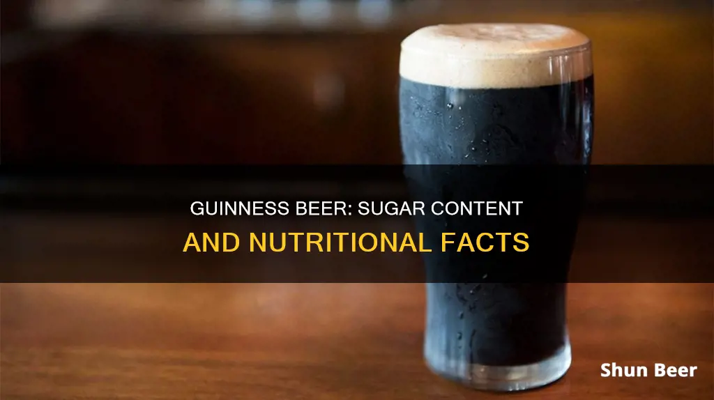 does guinness beer contain sugar