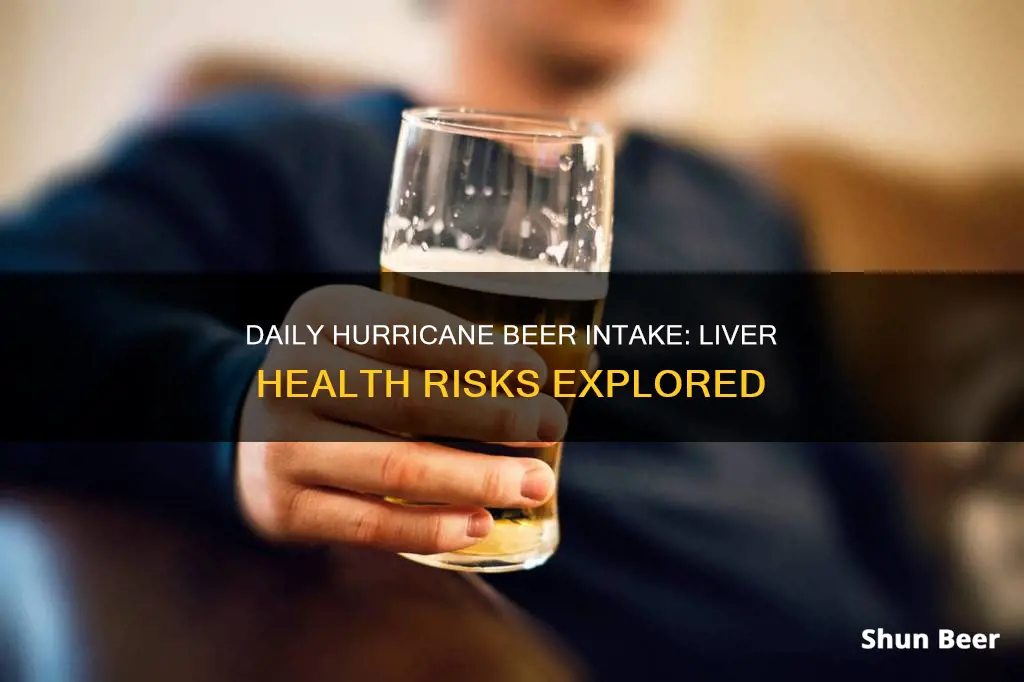 does having 2 hurricane beers every day damage your liver