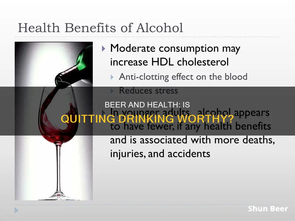 does health improve if you stop drinking beer