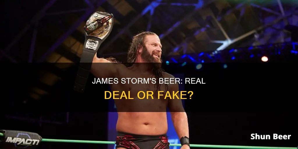 does james storm drink real beer