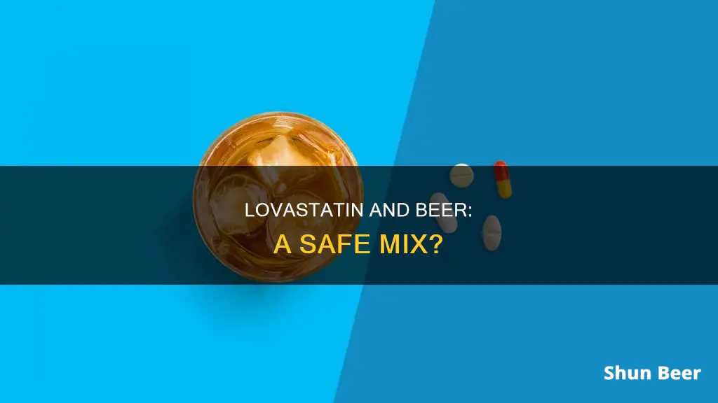 does lovastatin work with beer