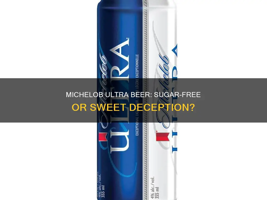 does michelob ultra beer have sugar