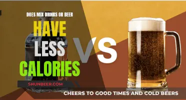 Calorie Counting: Beer vs Mixed Drinks