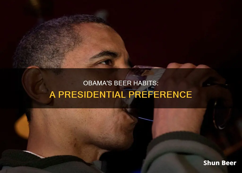 does obama drink beer