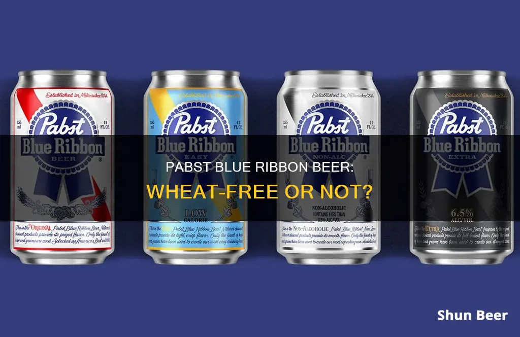 does pabst blue ribbon beer contain wheat