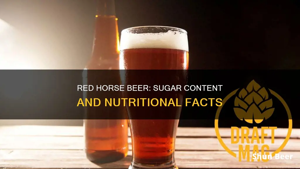 does red horse beer have sugar