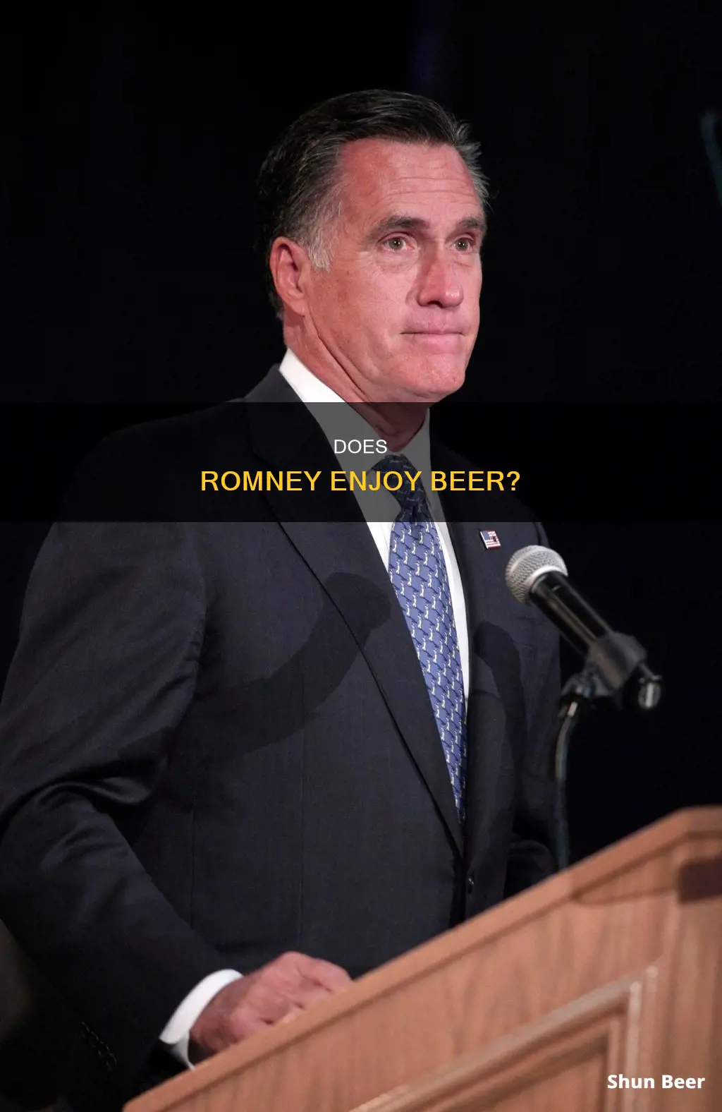 does romney drink beer