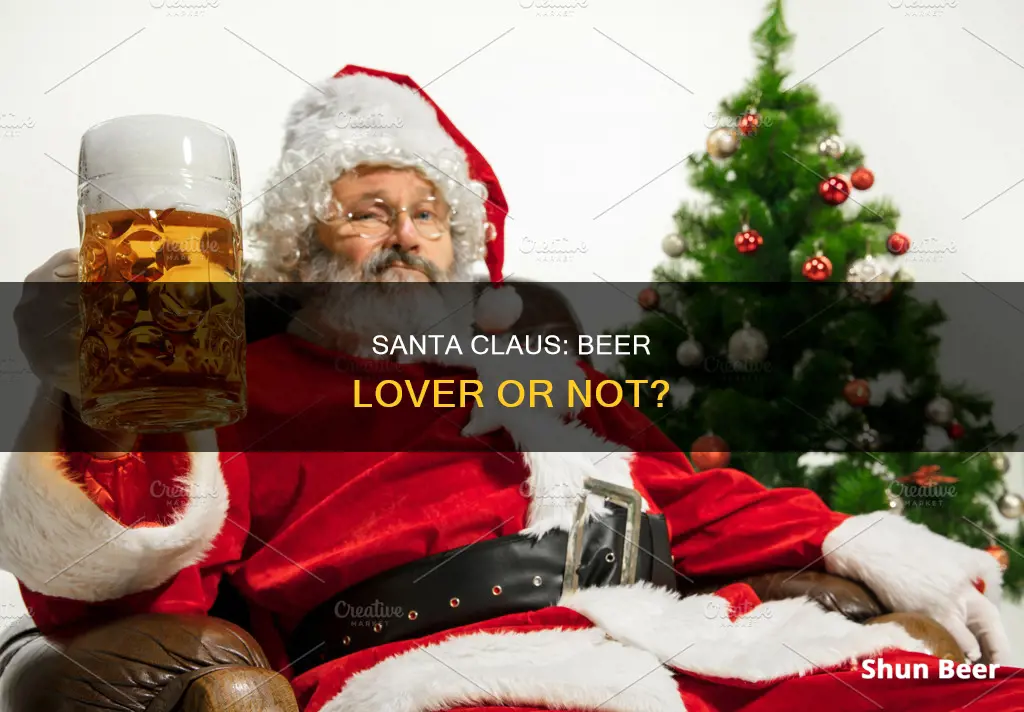 does santa claus drink beer