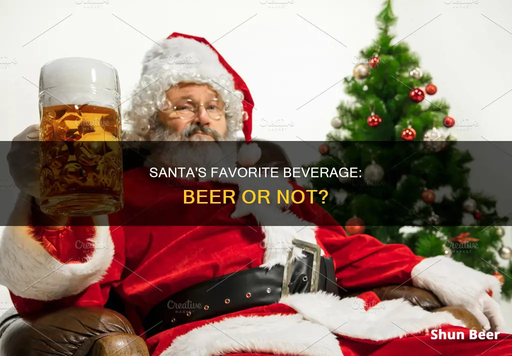 does santa drink beer