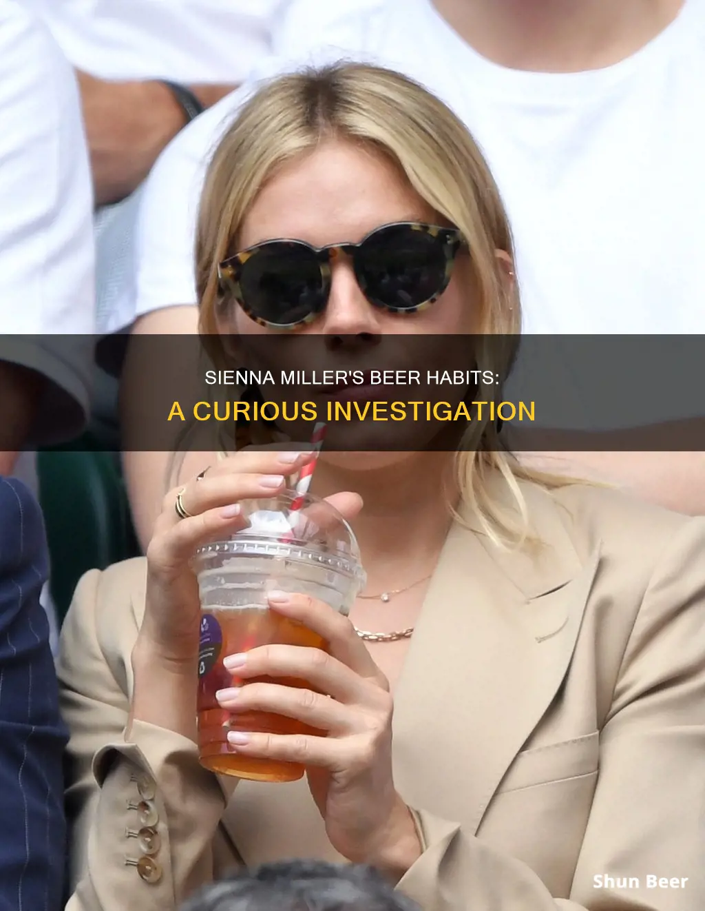 does sienna miller drink beer