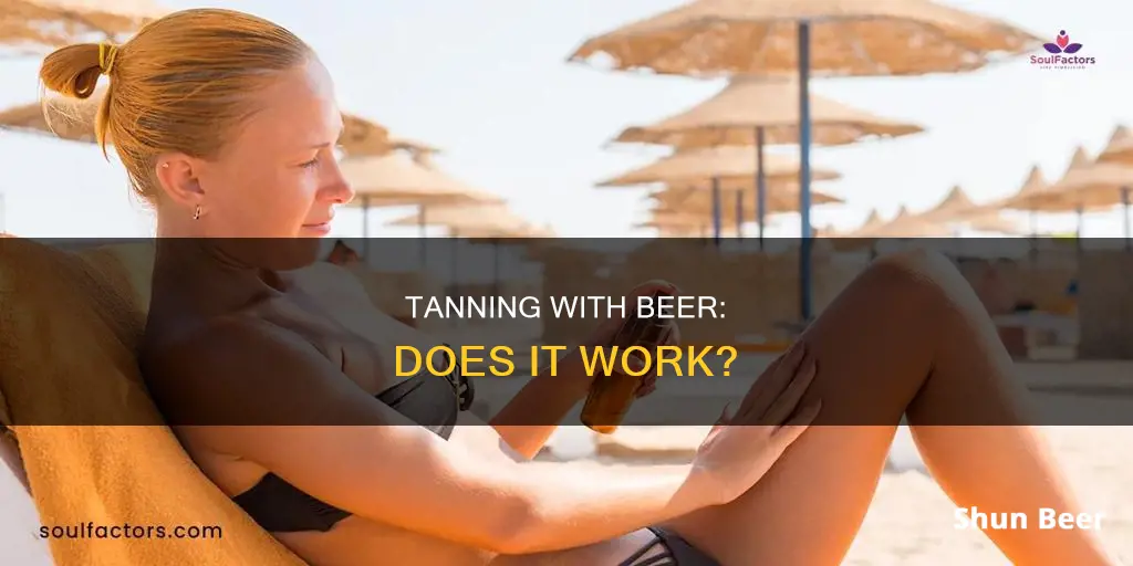 does tanning with beer work