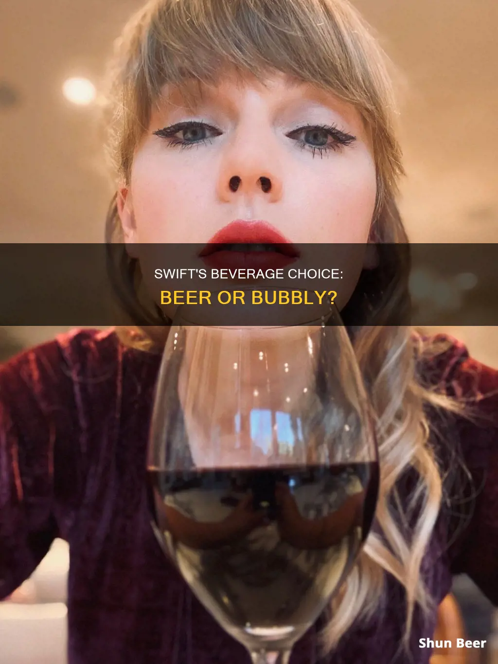 does taylor swift drink beer