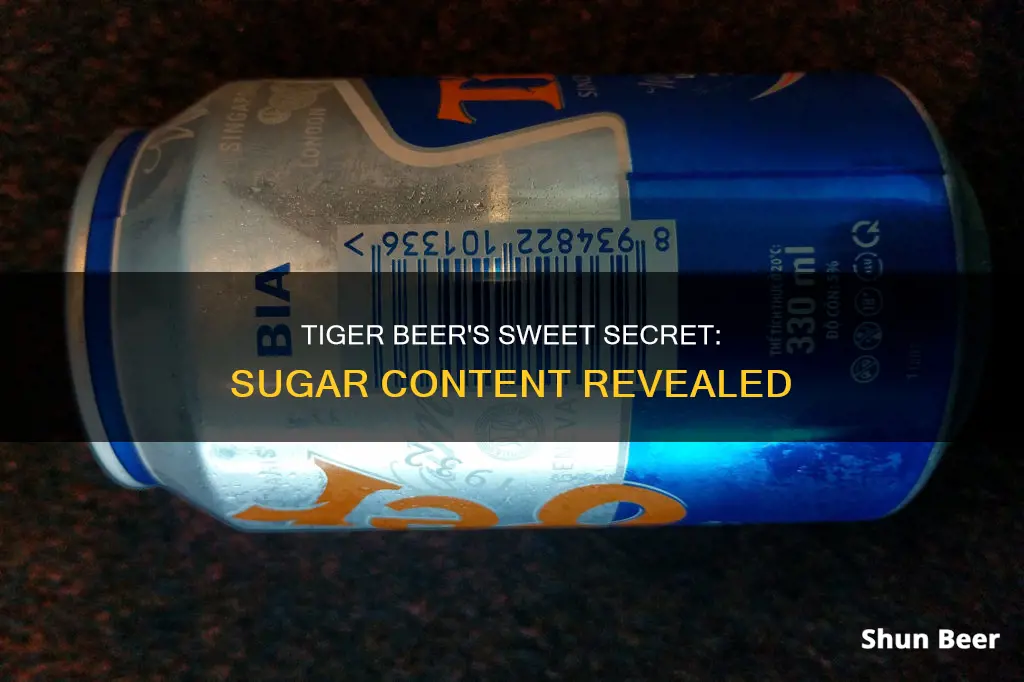 does tiger beer contain sugar