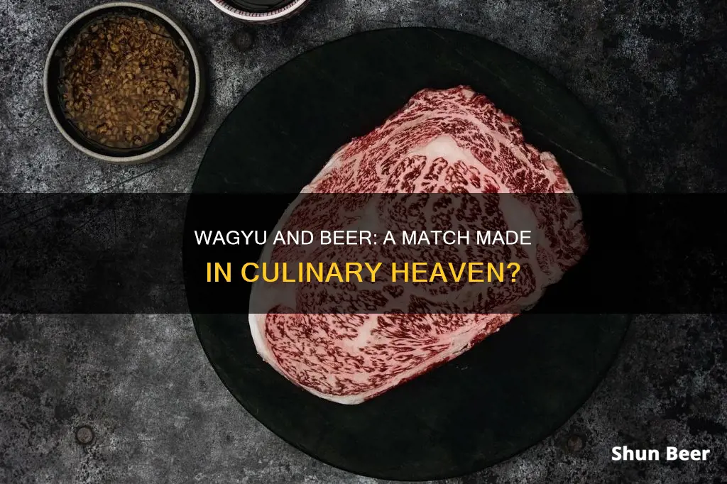 does wagyu beef drink beer