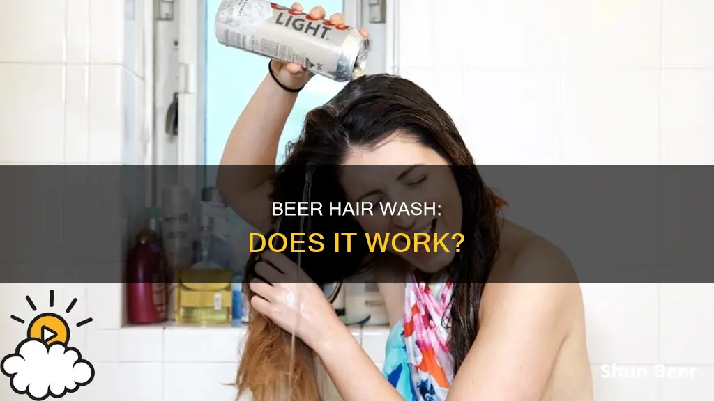 does washing your hair in beer work