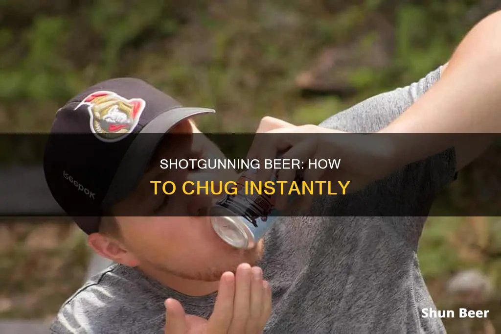 how a shotgun beer works