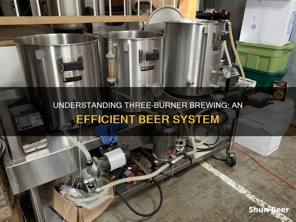 how a three burner beer system works