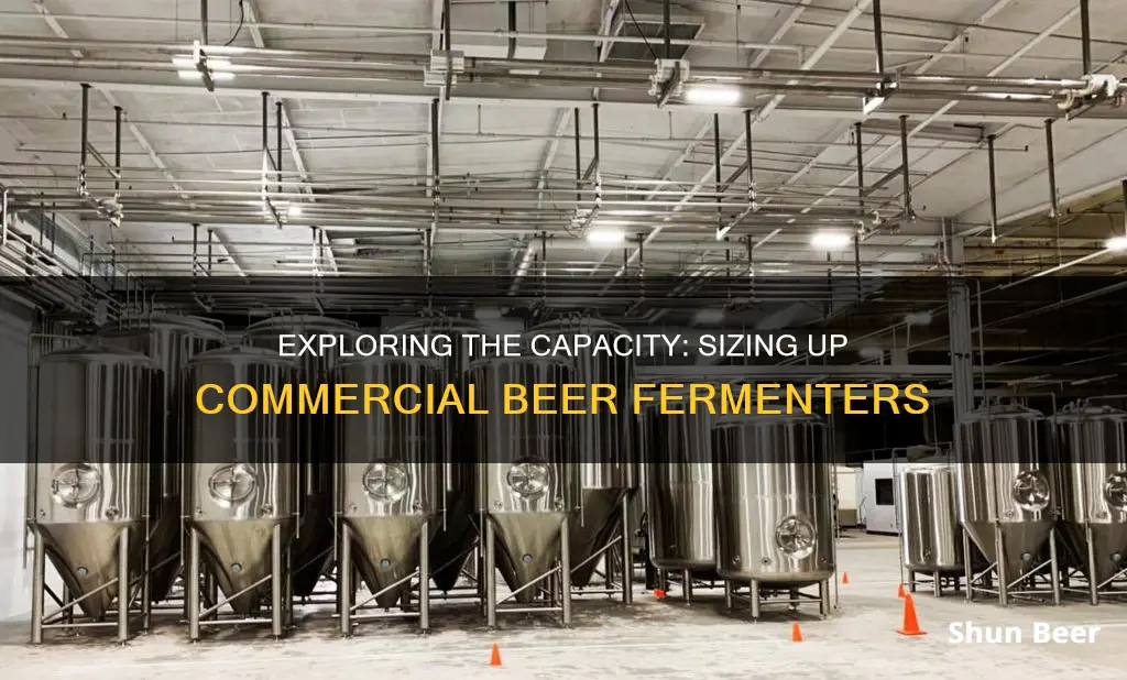 how big are commercial beer fermenters