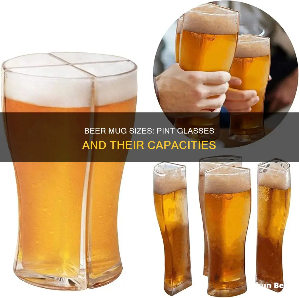 how big is a pint beer mug