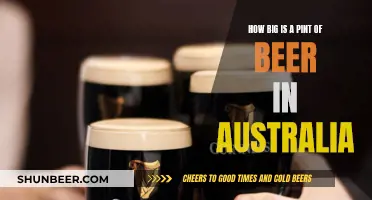 Beer Pint Size Down Under: How Big is Big?