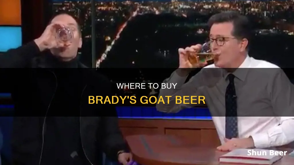 how can i buy tom brady goat beer