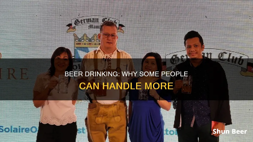 how can people drink so much beer