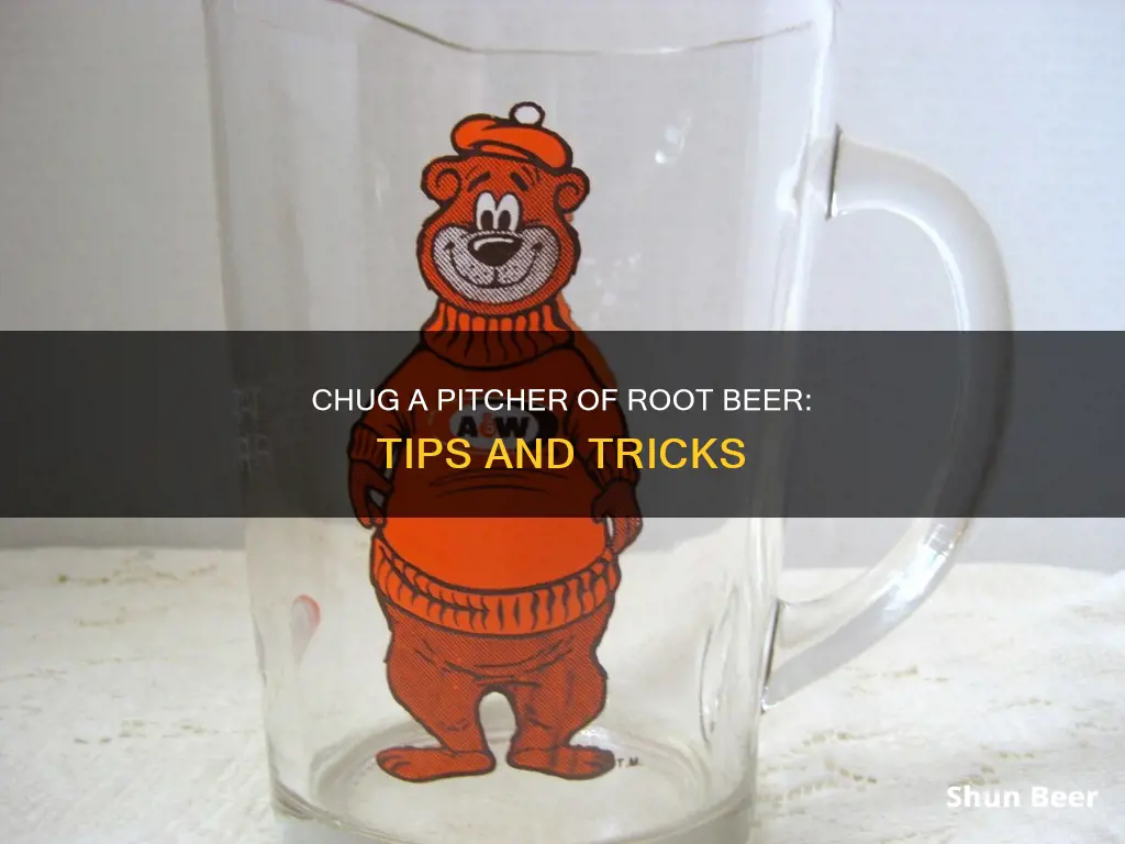 how can you drink a pitcher of root beer