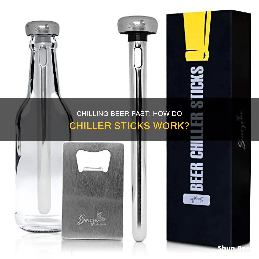 how do beer chiller sticks work