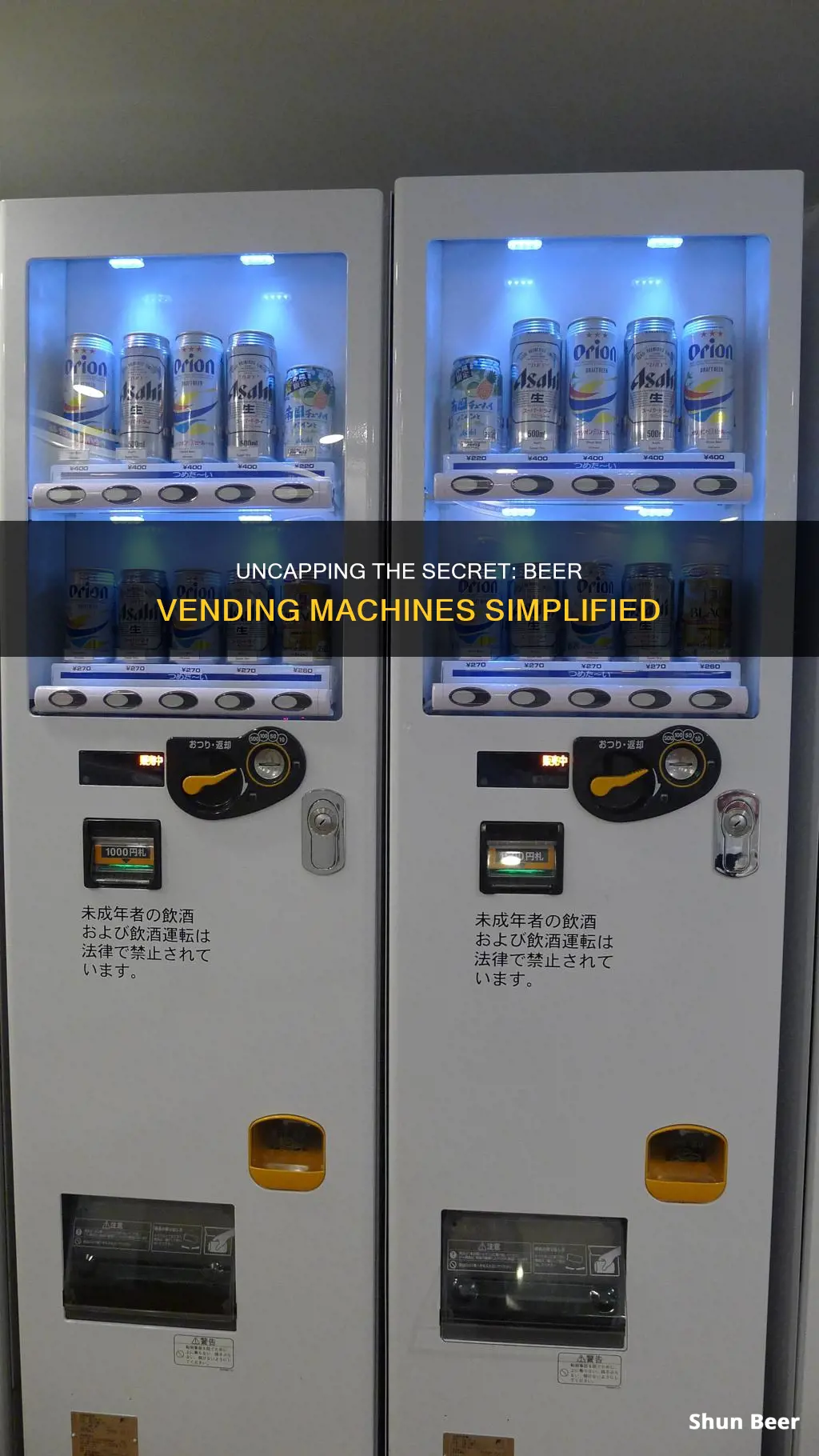 how do beer vending machines work