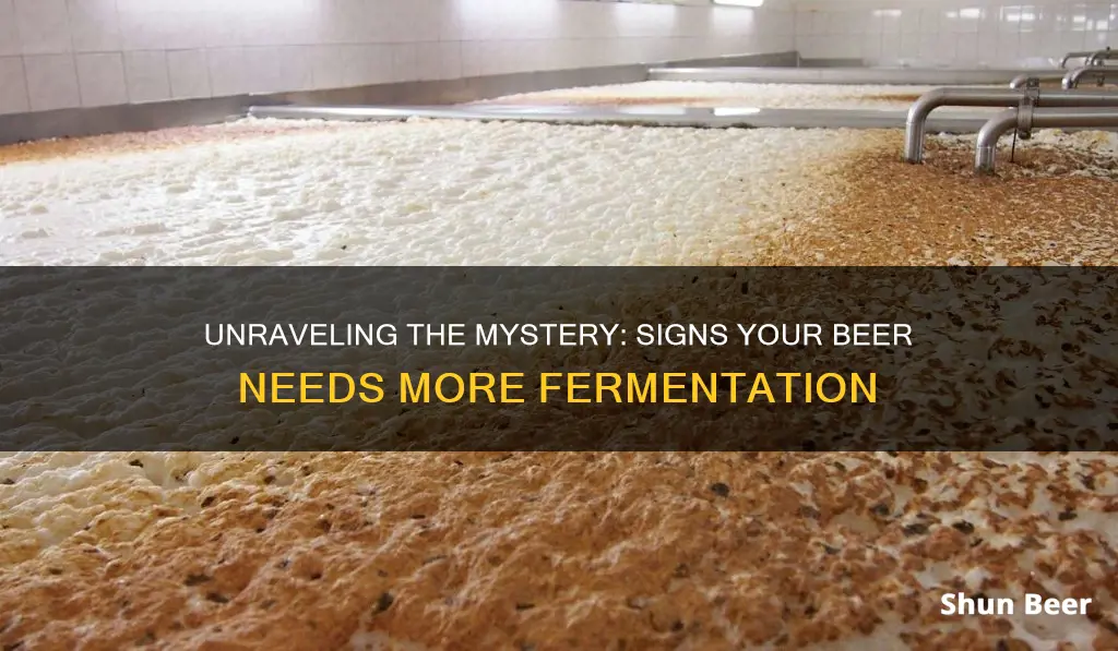 how do i know if my beer hasnt fermented enough