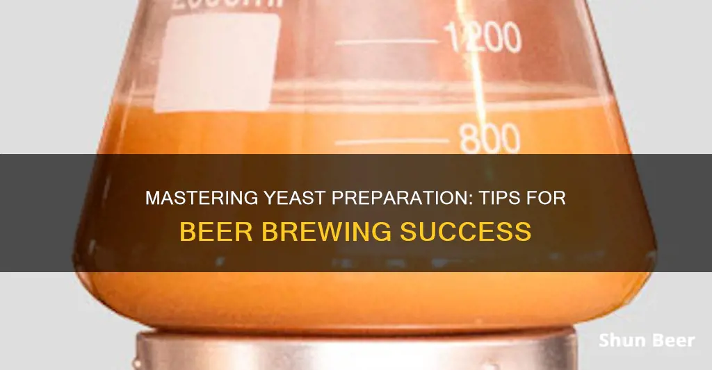 how do i prepair my beer yeast