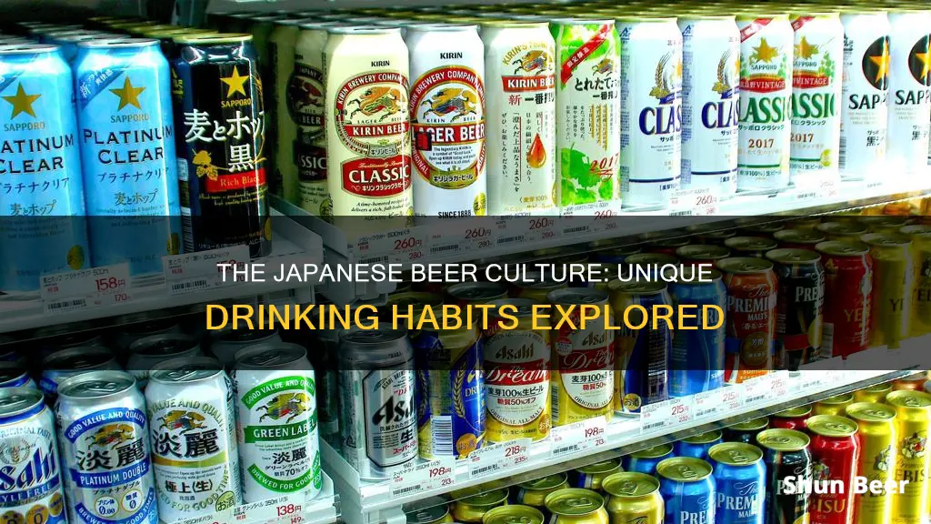 how do the japanese drink beer