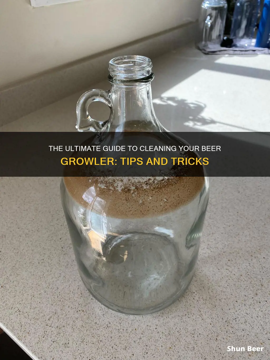 how do you clean a beer growler