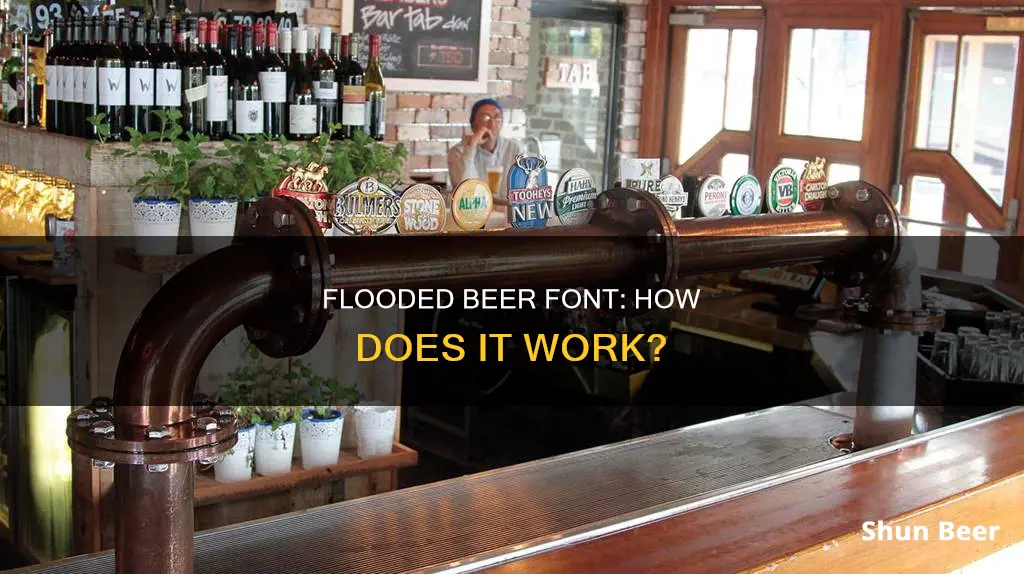 how does a flooded beer font work