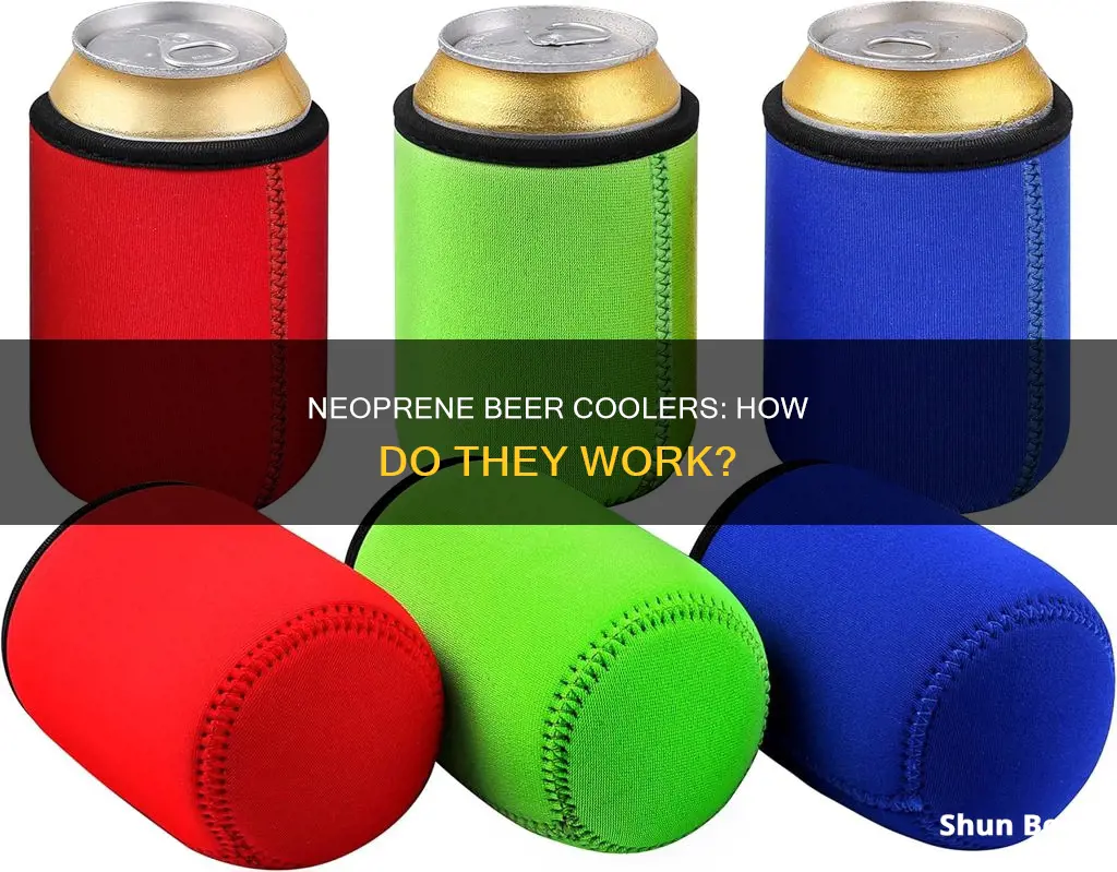 how does a neoprene beer cooler sleeve work