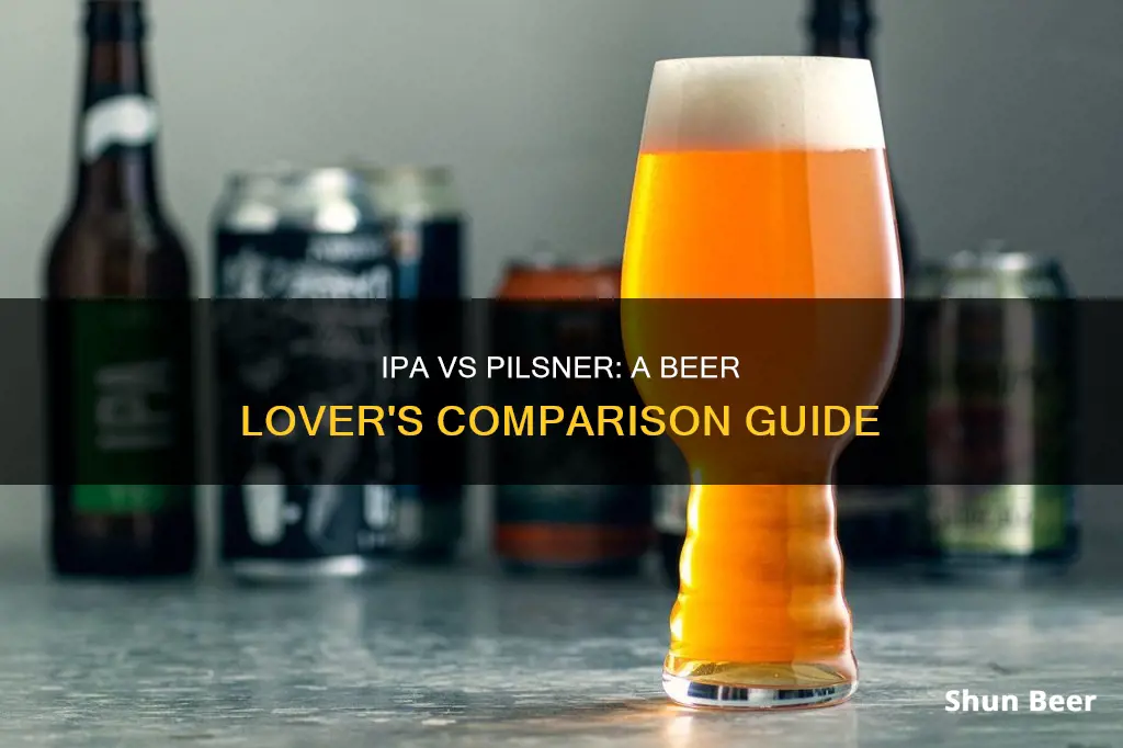 how does an ipa compared to a pilsner beer