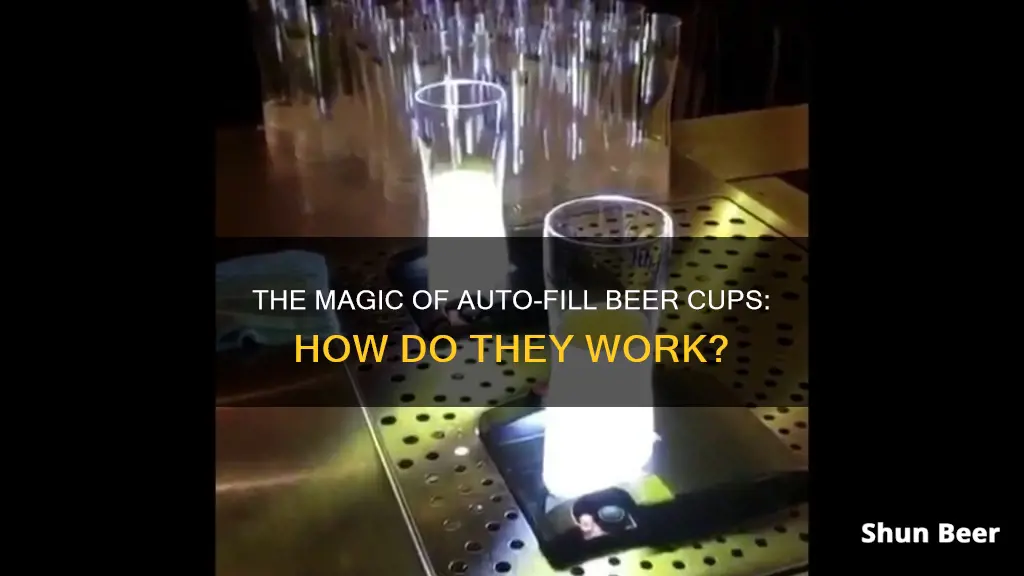 how does auto fill beer cup work