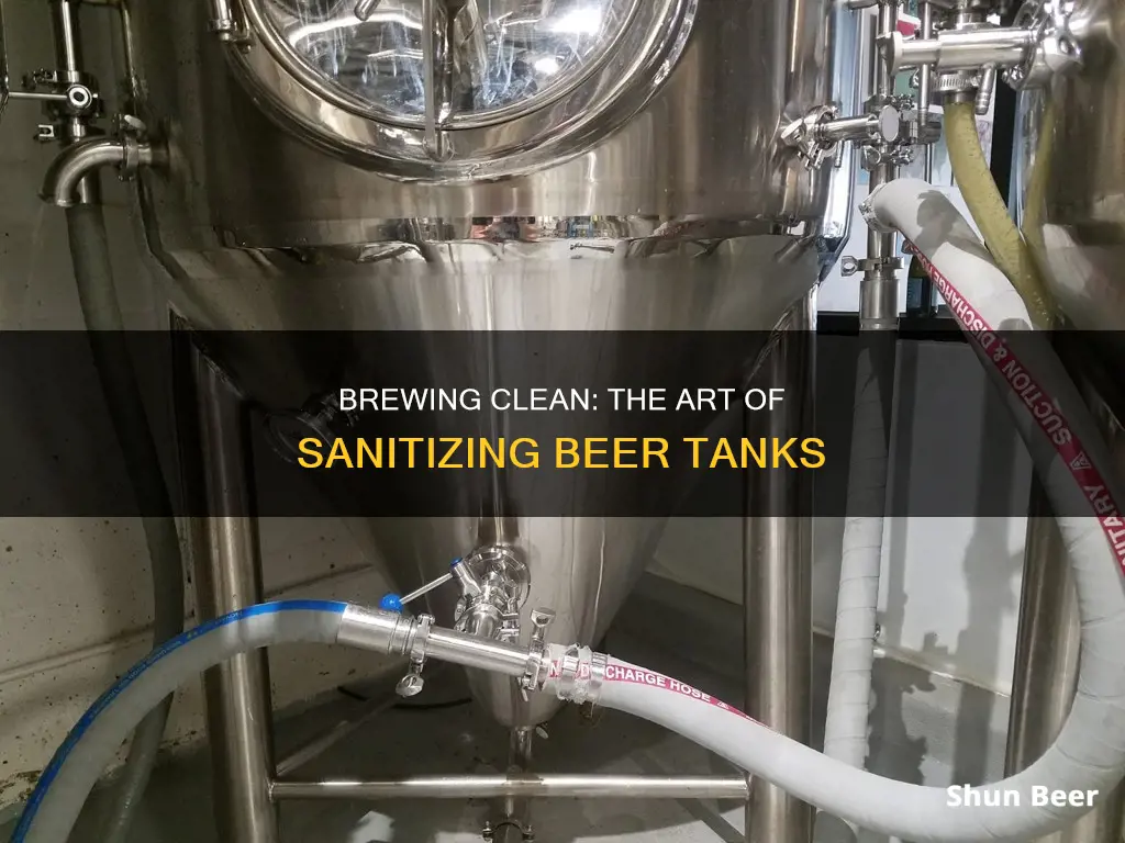 how does commercial breweries clean beer tanks