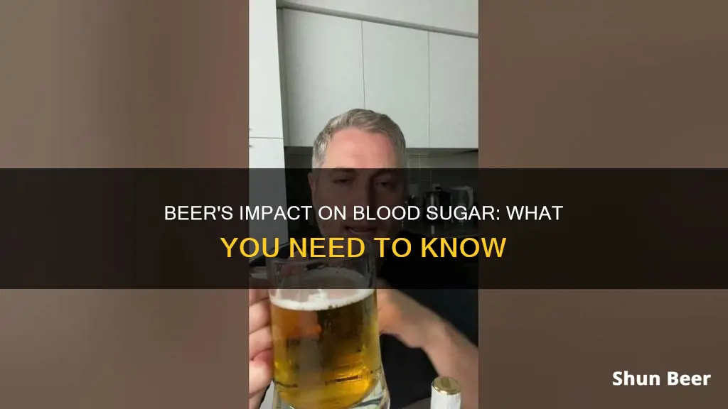 how does drinking beer affect blood sugar