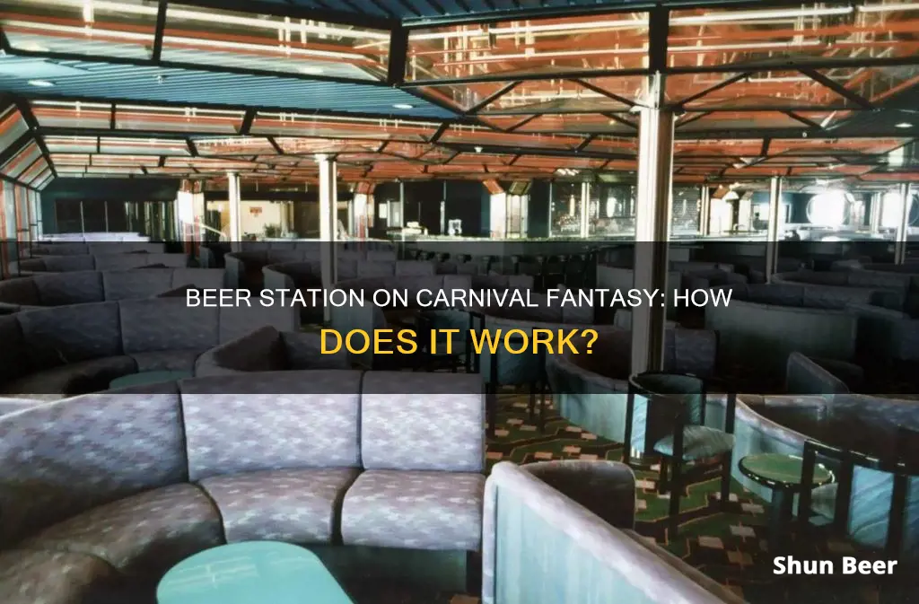 how does the beer station work on carnival fantasy boat