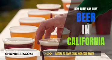 California's Early Beer Buying: Legal Age and Time Limits