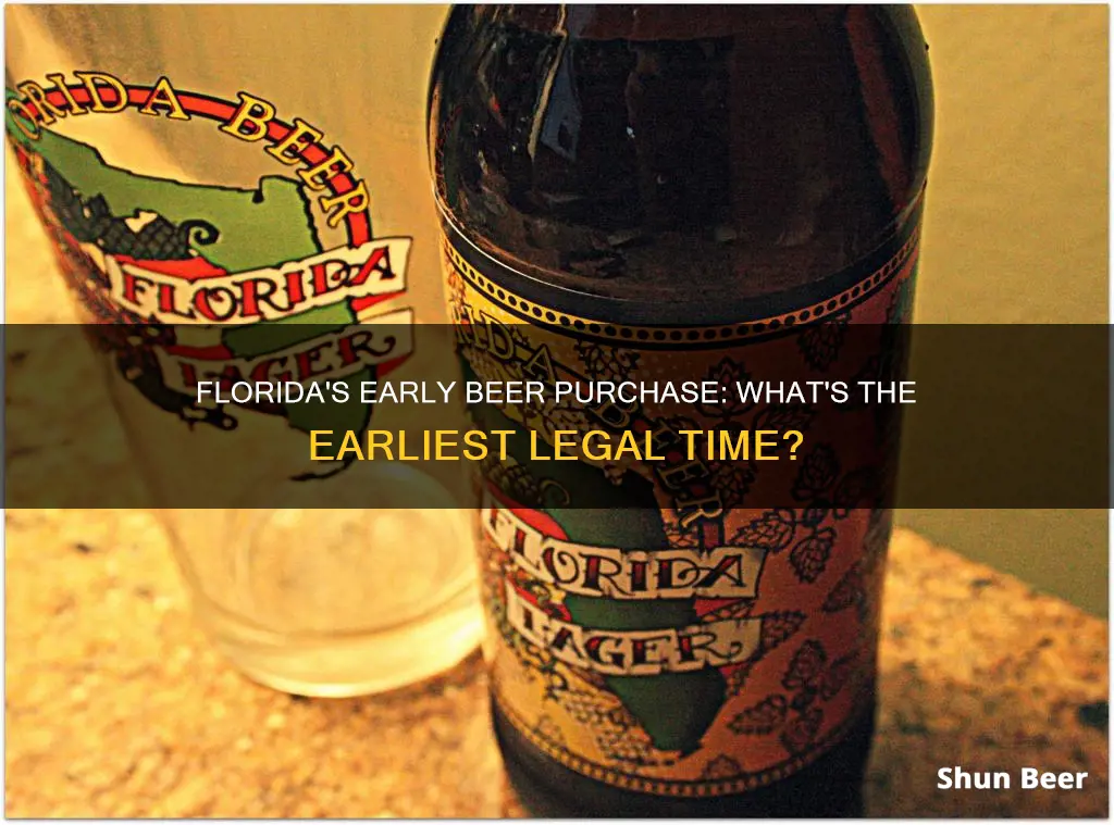 how early can i buy beer in florida