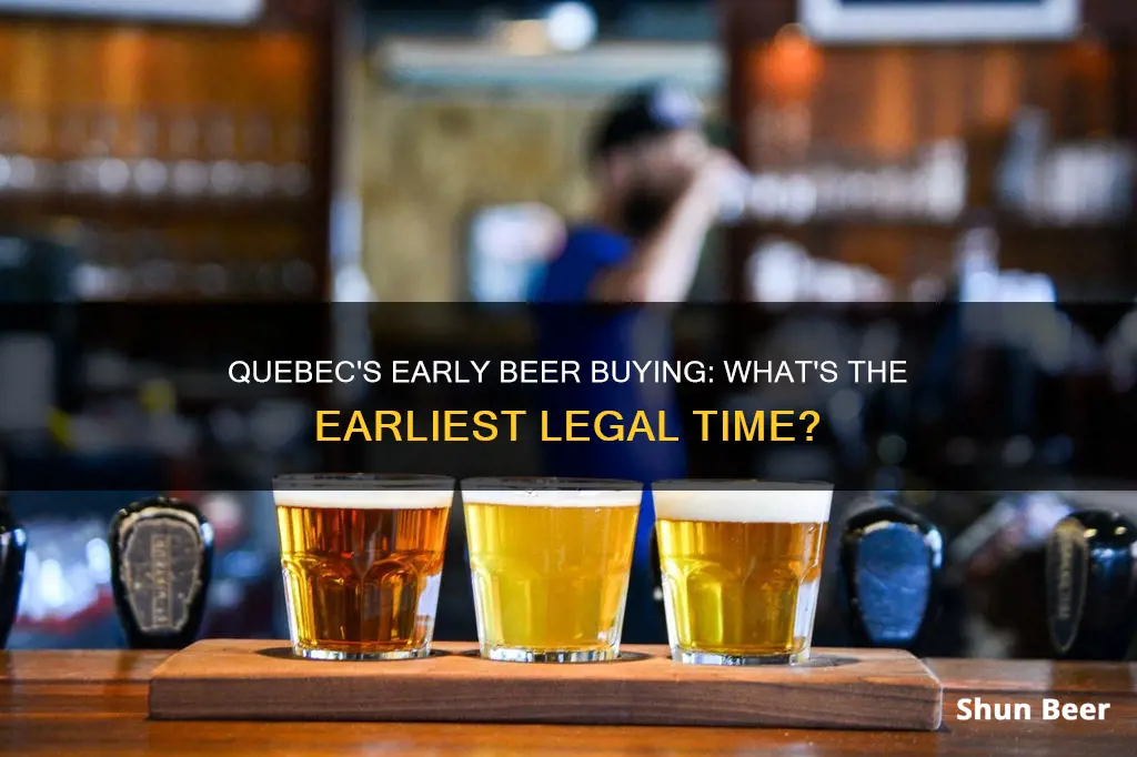 how early can i buy beer in quebec