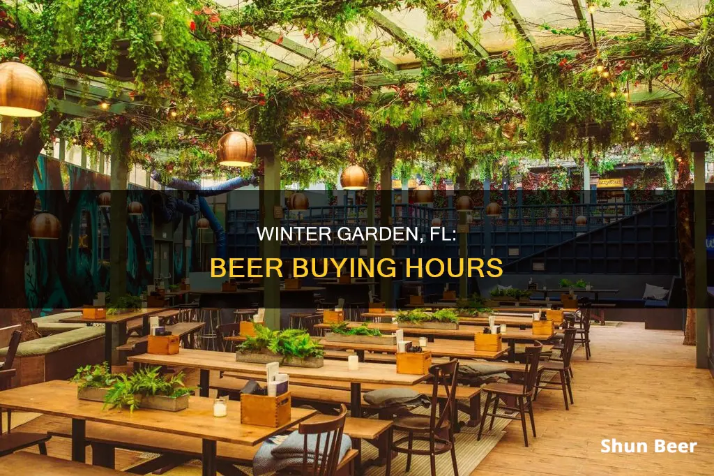 how early can i buy beer in winter garden fl