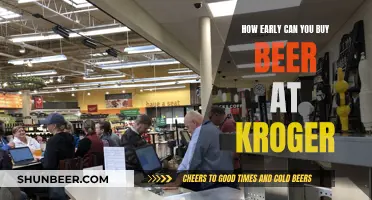 Buying Beer at Kroger: What's the Earliest Time?