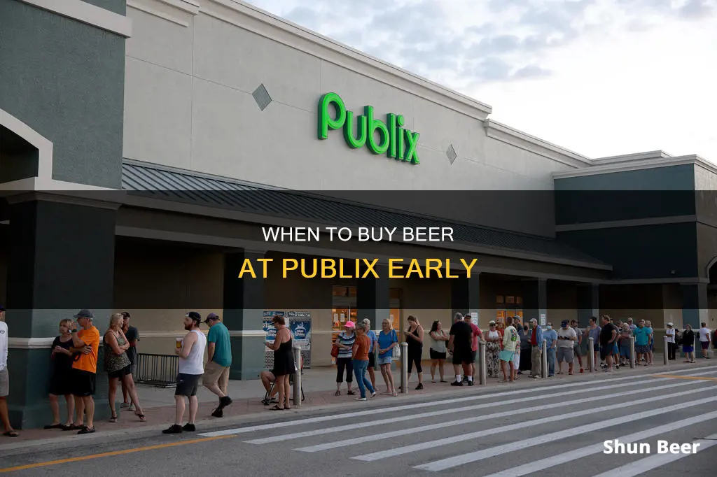 how early can you buy beer at publix