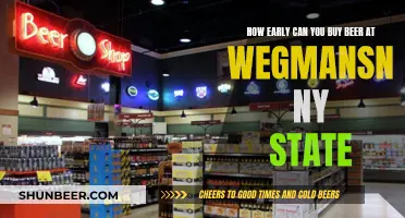 Buying Beer Early at Wegmans in New York State